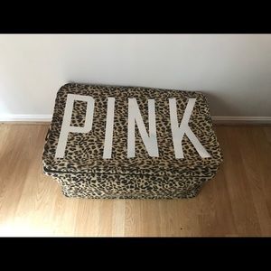 VS Pink Leopard/Cheetah Print LG Storage Trunk